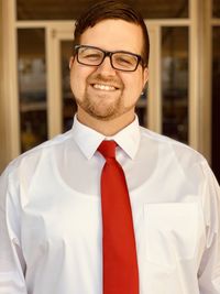 Portrait of man wearing suit