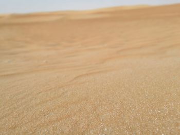 Close-up of sand dune in desert