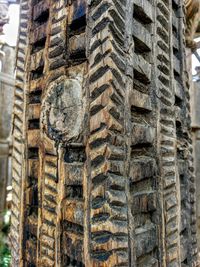 Close-up of a temple