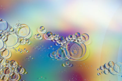 Full frame shot of bubbles in water