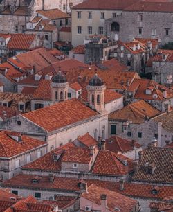 Full frame of houses in town