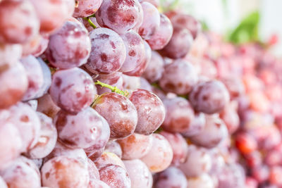 Full frame shot of grape for sale in market