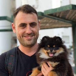 Portrait of smiling man