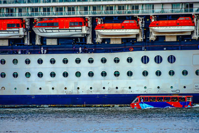 Low angle view of ship