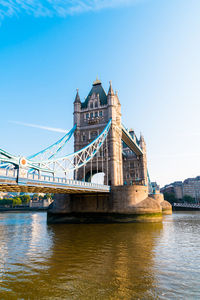 View of bridge over river