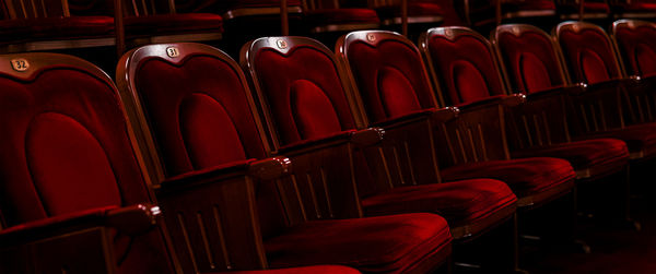 Empty seats in theater