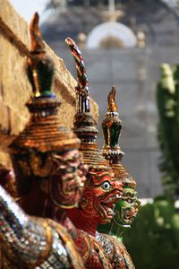 Sculpture of buddha statue outside temple