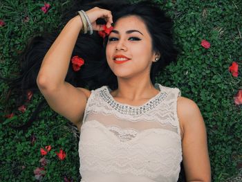 Portrait of young woman