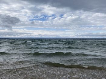 Scenic view of sea against sky