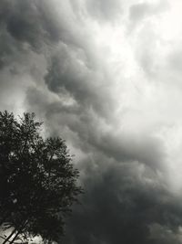 Low angle view of cloudy sky