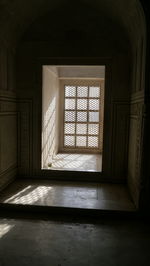 Empty corridor of building