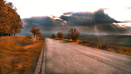 Road passing through landscape