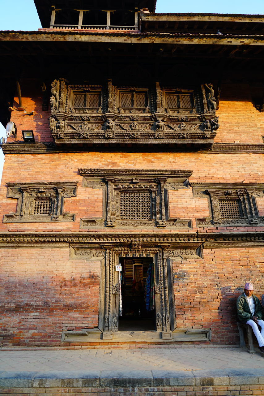 LOW ANGLE VIEW OF HISTORIC BUILDING