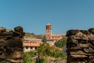 Picturesque church in terriente, aragón.