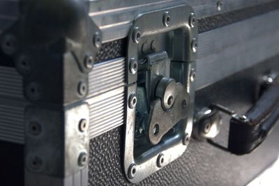 Close-up of padlocks