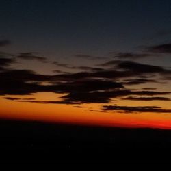 Scenic view of dramatic sky at sunset