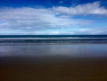 Scenic view of sea against sky