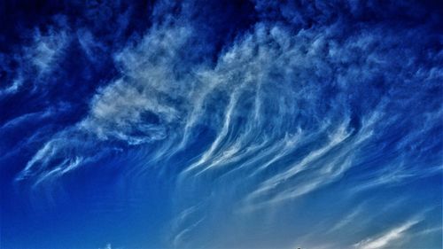 Low angle view of blue sky