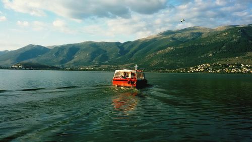 Scenic view of mountain against sky