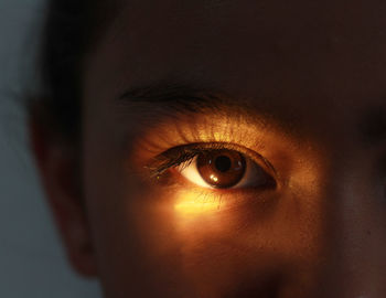 Close-up portrait of human eye