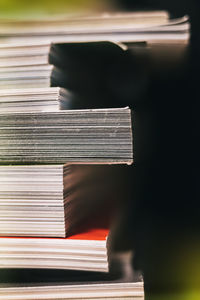 Close-up of books