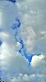 Low angle view of clouds in sky