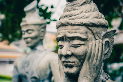 Close-up of statue