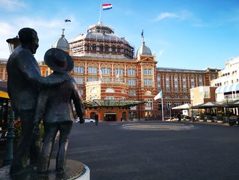 Statue in city