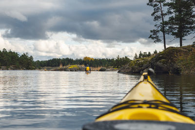 Kayaking in the finnish archipelago.