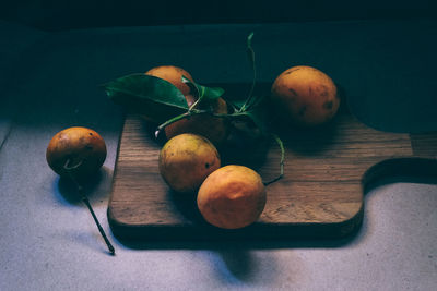 Close-up of food on table