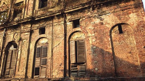 Low angle view of old building