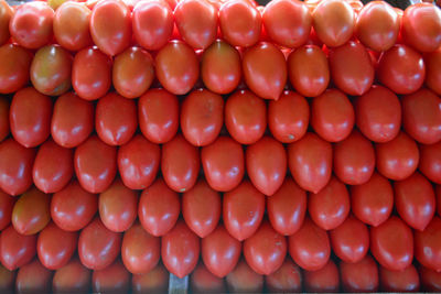 Full frame shot of tomatoes for sale in market