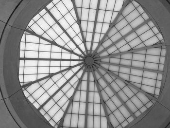 Low angle view of skylight