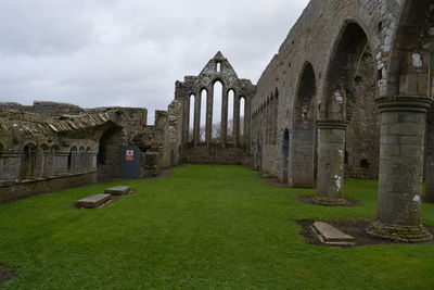 Low angle view of historic building