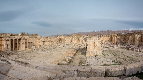 View of old ruins against sky