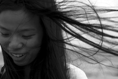 Close-up portrait of young woman