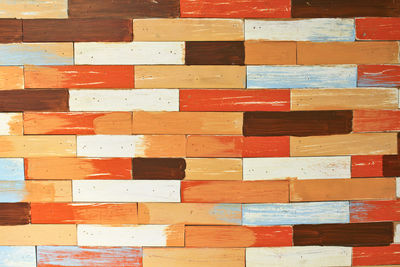 Full frame shot of multi colored flooring