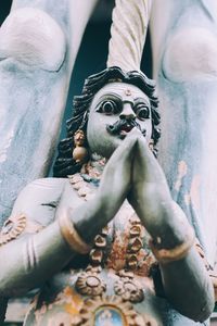 Low angle view of statue of buddha