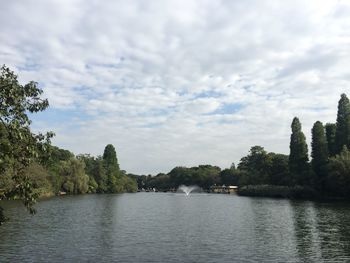 Scenic view of river against sky