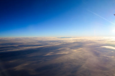 Aerial view of cloudscape