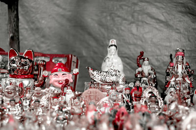 Figures and knick knacks at the cap go meh celebration