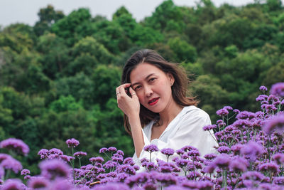 Young woman using mobile phone outdoors