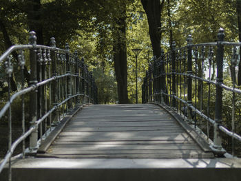 View over bridge in a park