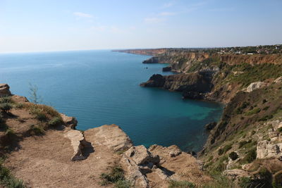 Scenic view of sea against sky