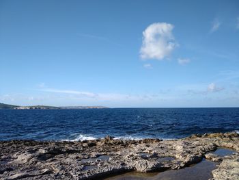 Scenic view of sea against sky