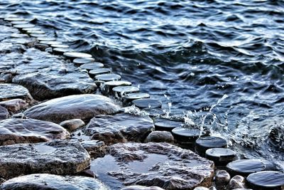 Rocks in water