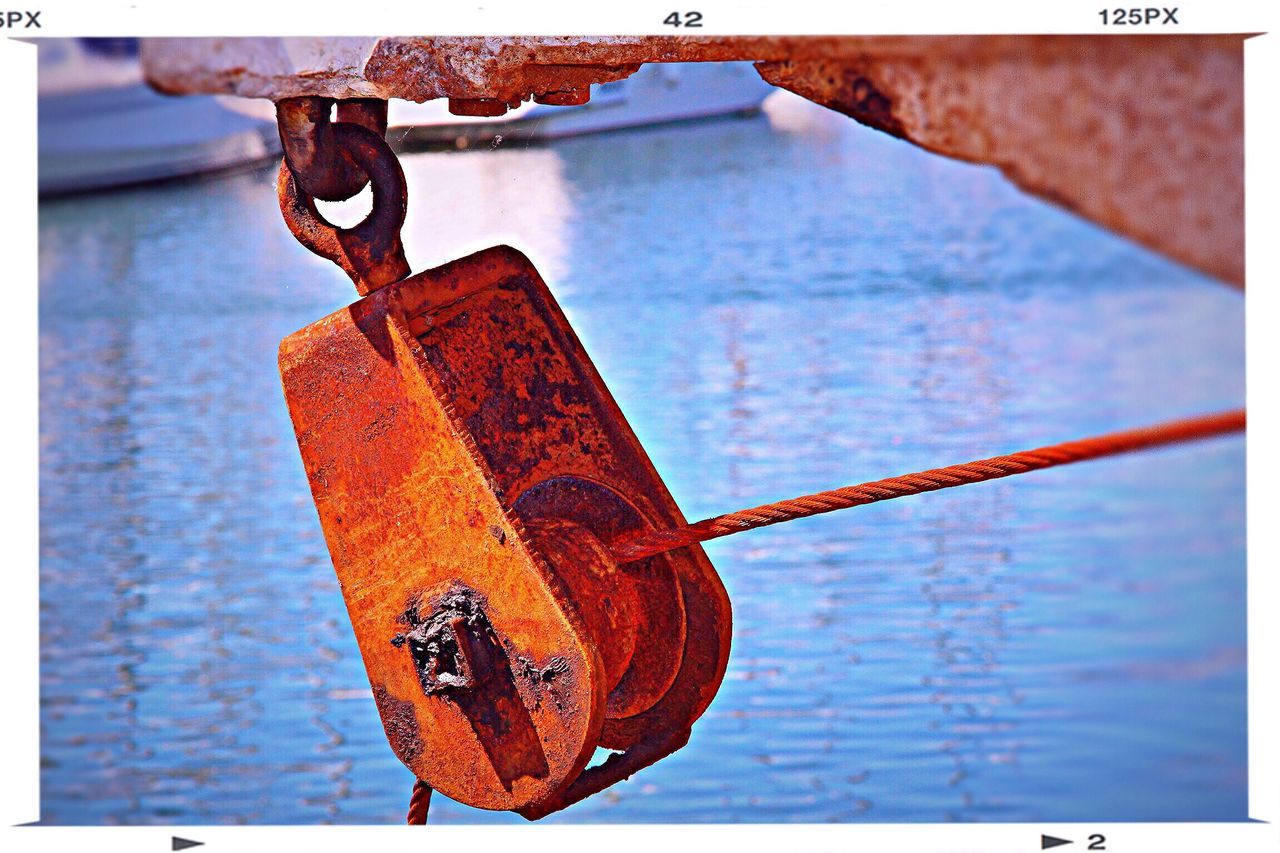 rusty, metal, close-up, metallic, focus on foreground, safety, old, protection, security, wood - material, chain, padlock, deterioration, rope, weathered, day, outdoors, run-down, damaged, fence