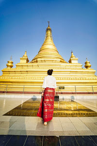 Rear view of a temple