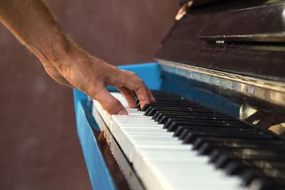 Man playing piano