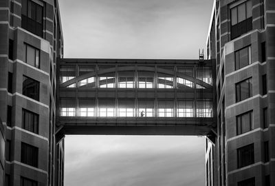 Low angle view of modern building against sky